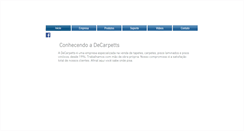 Desktop Screenshot of decarpetts.com.br