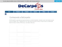 Tablet Screenshot of decarpetts.com.br